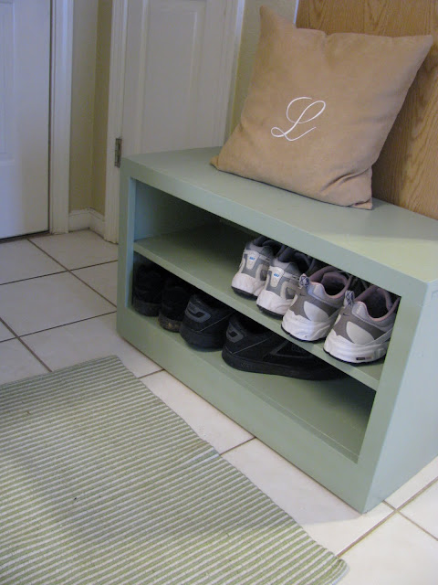 plans a bench with shoe storage